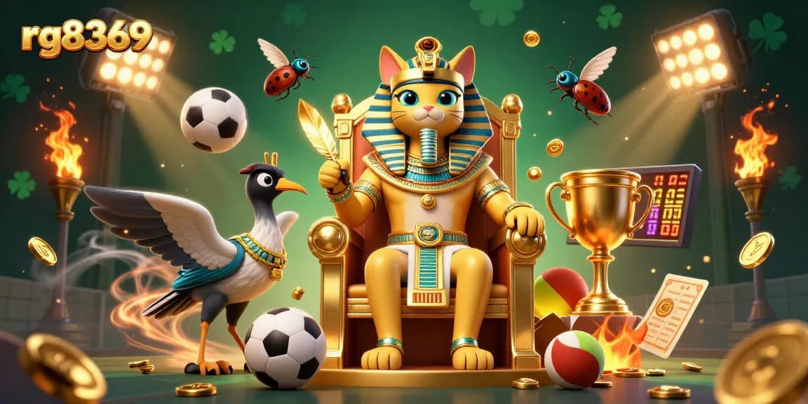 Engage in thrilling gameplay at rg8369, showcasing a dynamic casino scene filled with sports elements