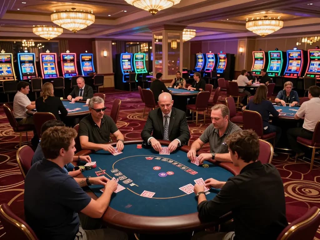 Experience the excitement of hitclub gaming at a vibrant casino table with players engaged in action.