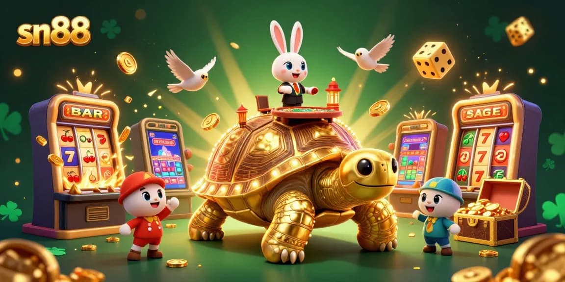 Spin the reels with sn88's vibrant casino experience, featuring dynamic characters and lively game elements.