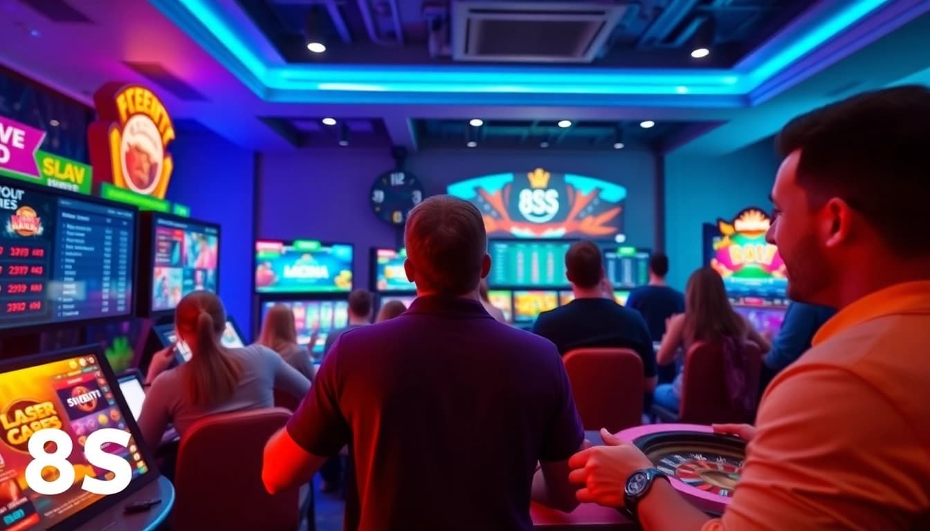 Engaging online gambling experience at 8S showcasing diverse games and vibrant interface.