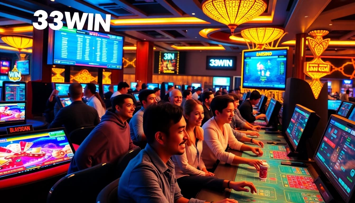 Experience thrilling games at 33WIN - the ultimate online gambling destination with exciting live casino action.