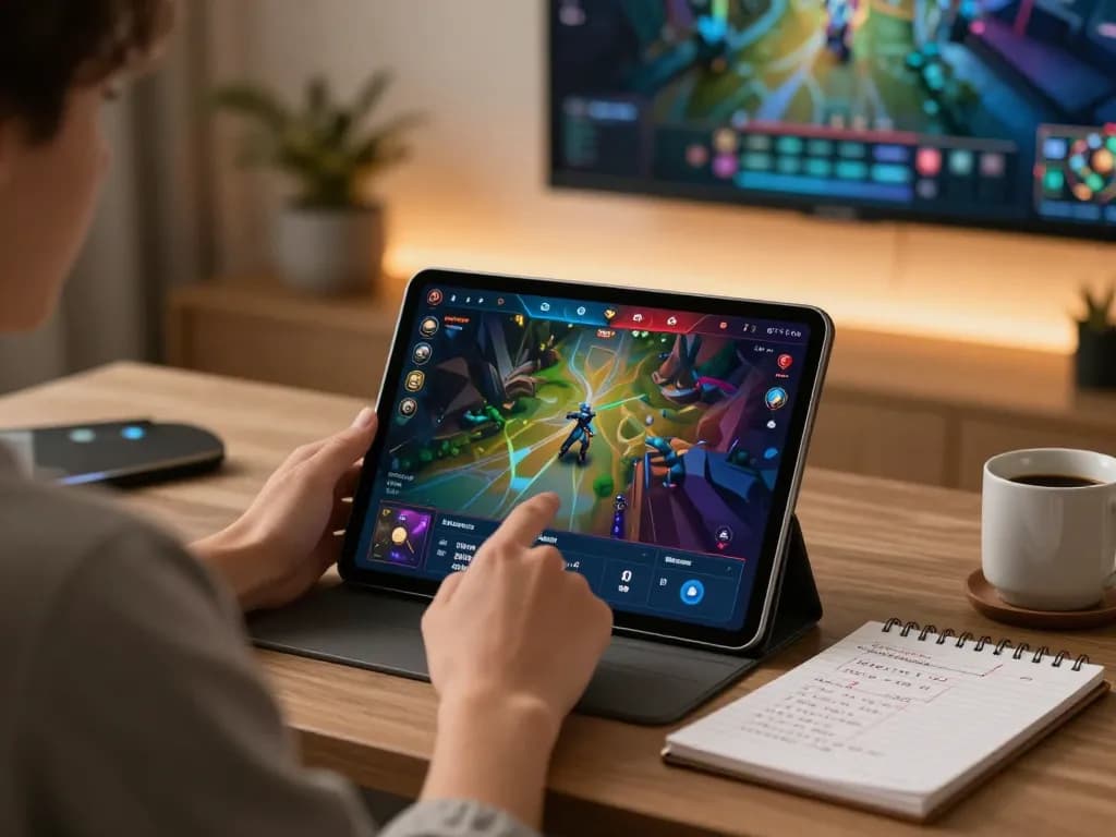 Engaged in strategic betting on trang chủ go8 with a colorful tablet interface, enjoying a premium online gaming experience.