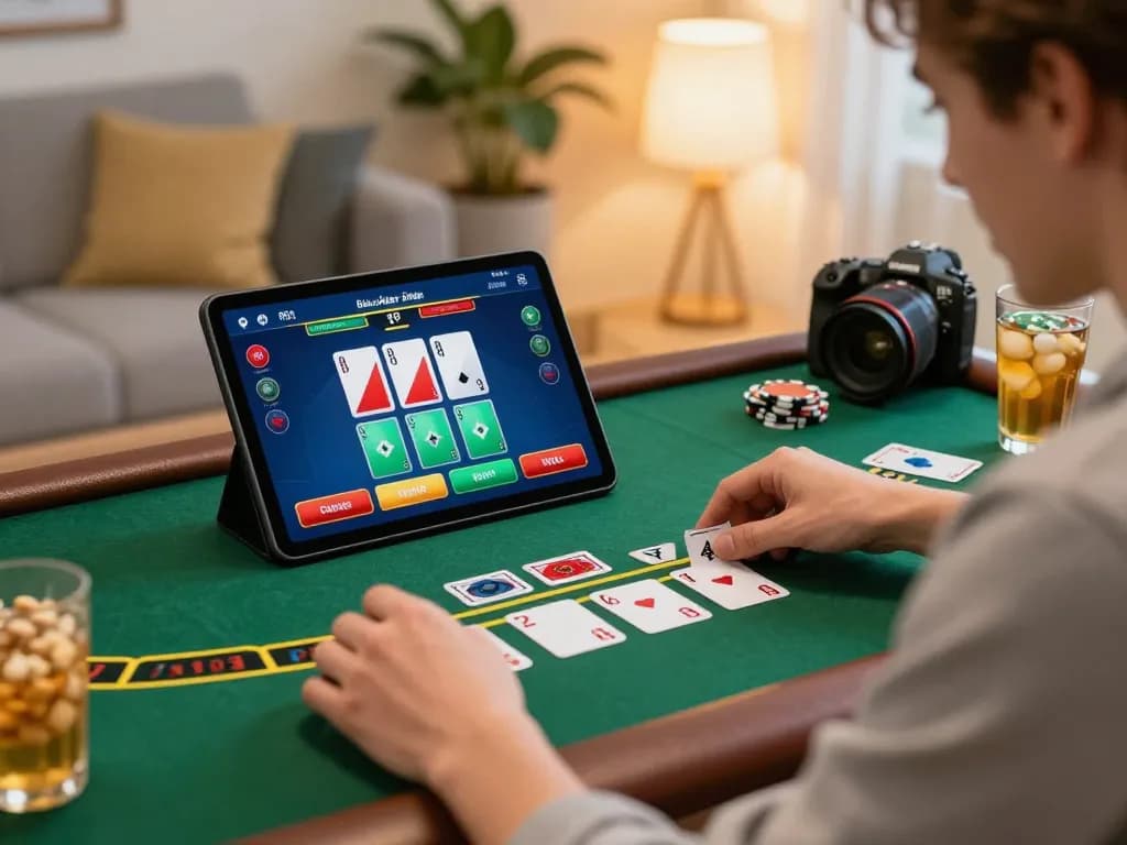 Experience the excitement of 888new xyz while playing blackjack on your tablet at home.