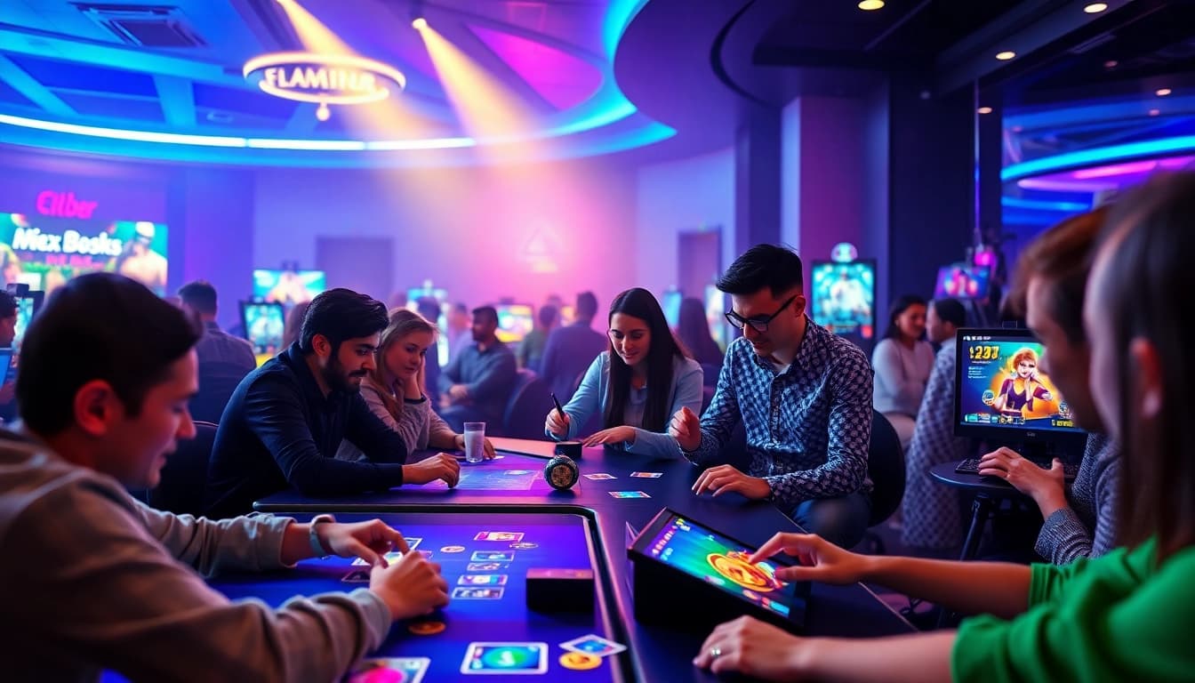 Exciting gameplay scene at hitclub, showcasing diverse players enjoying vibrant card games online.