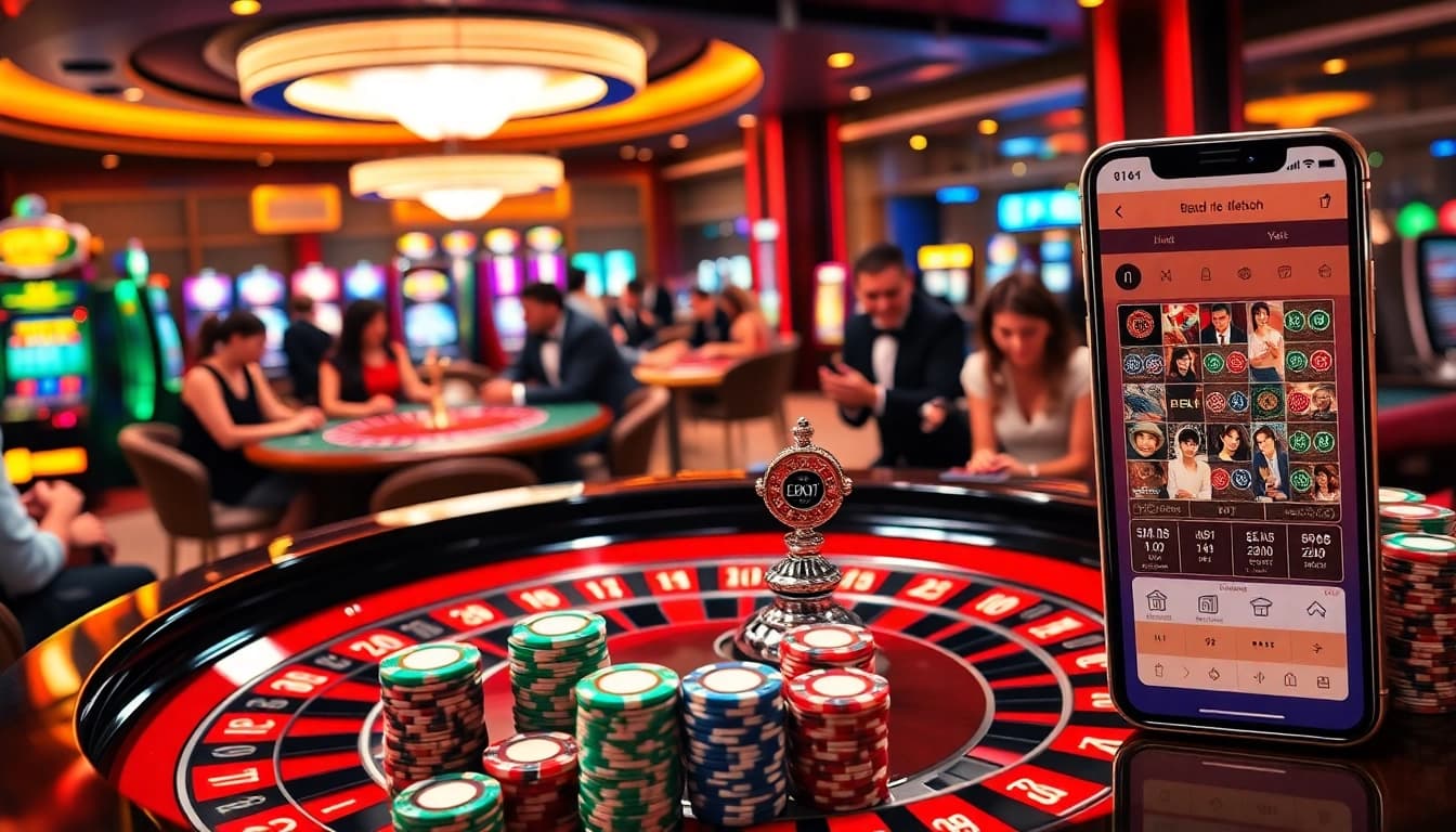 Experience the thrill of betting at Nhà Cái DEBET, featuring engaging gaming setups and vibrant casino elements.