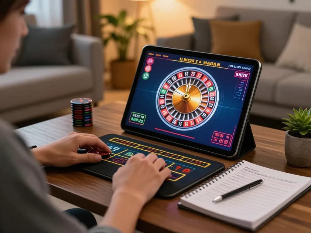Player enjoys exhilarating live dealer roulette at F168 online casino from cozy home.