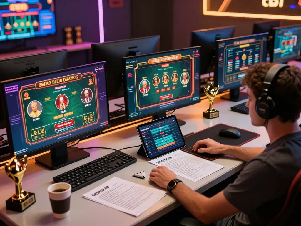 Engaging online gaming scene at https://rr88.select/ portraying strategy and excitement with digital casino games.
