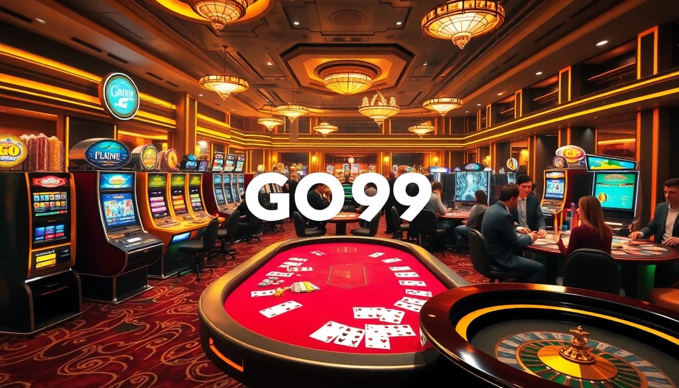 Experience the thrill of winning at GO99 with vibrant casino games and players in action.