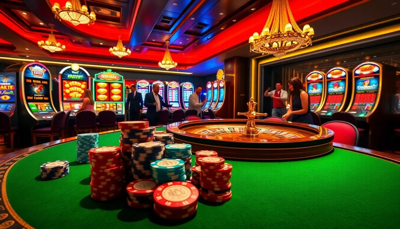 Experience the excitement of RAJAGACOR with vibrant slot machines and high-stakes poker games.