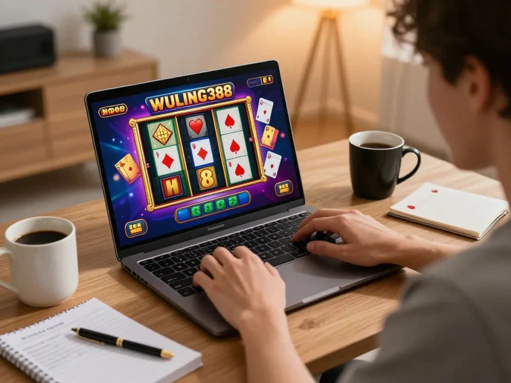 Terlibat dalam permainan online WULING388 di rumah dengan visual yang hidup dan catatan strategis.