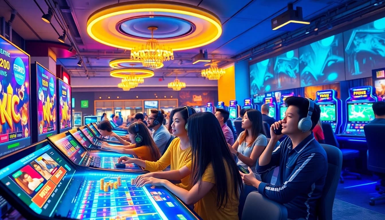 KJC online gaming environment showcasing live casino and sports betting excitement.
