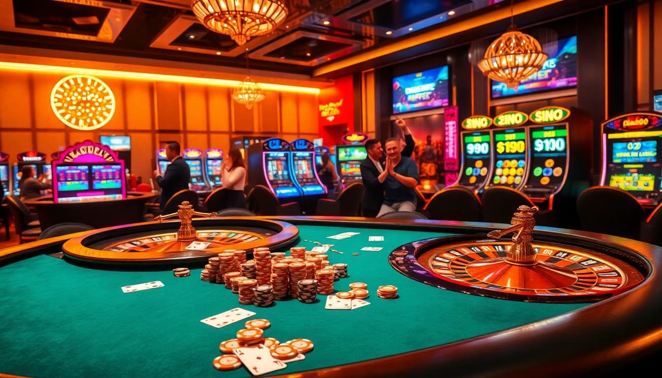 Hello88 engages players with an exciting poker table and vibrant gambling atmosphere.