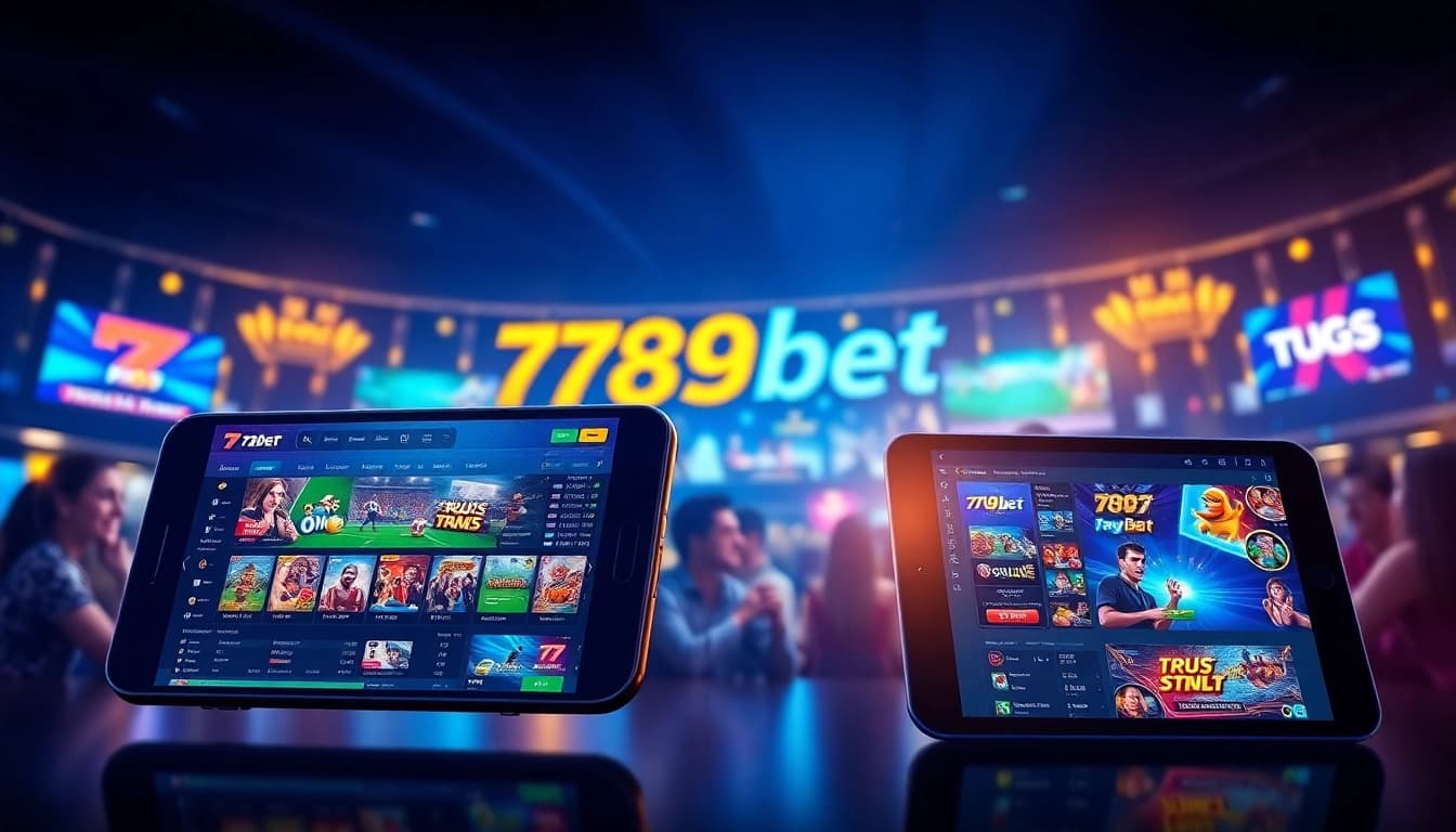 Vibrant gaming interface showcasing 789bet online betting excitement.