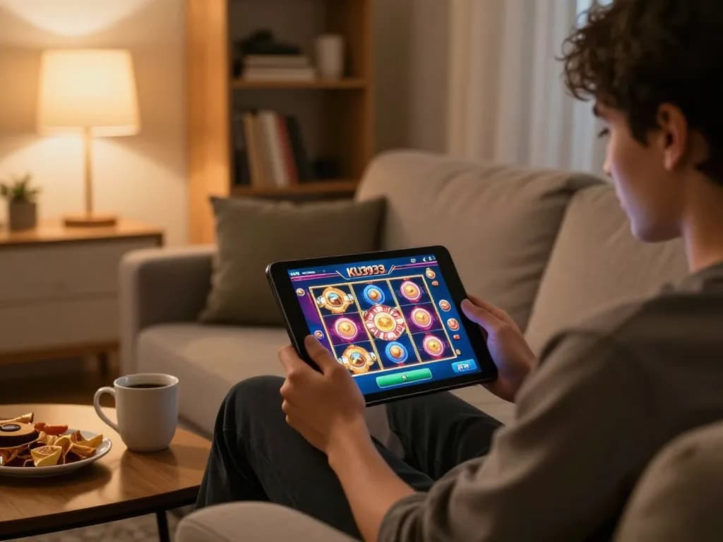 Playing exciting games on KU3933 for thrilling online gaming experiences.
