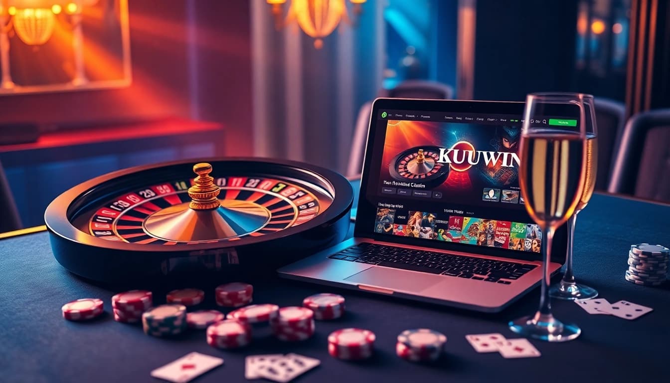 Experience thrilling online gameplay at KUWIN with vibrant casino tables and exciting action.