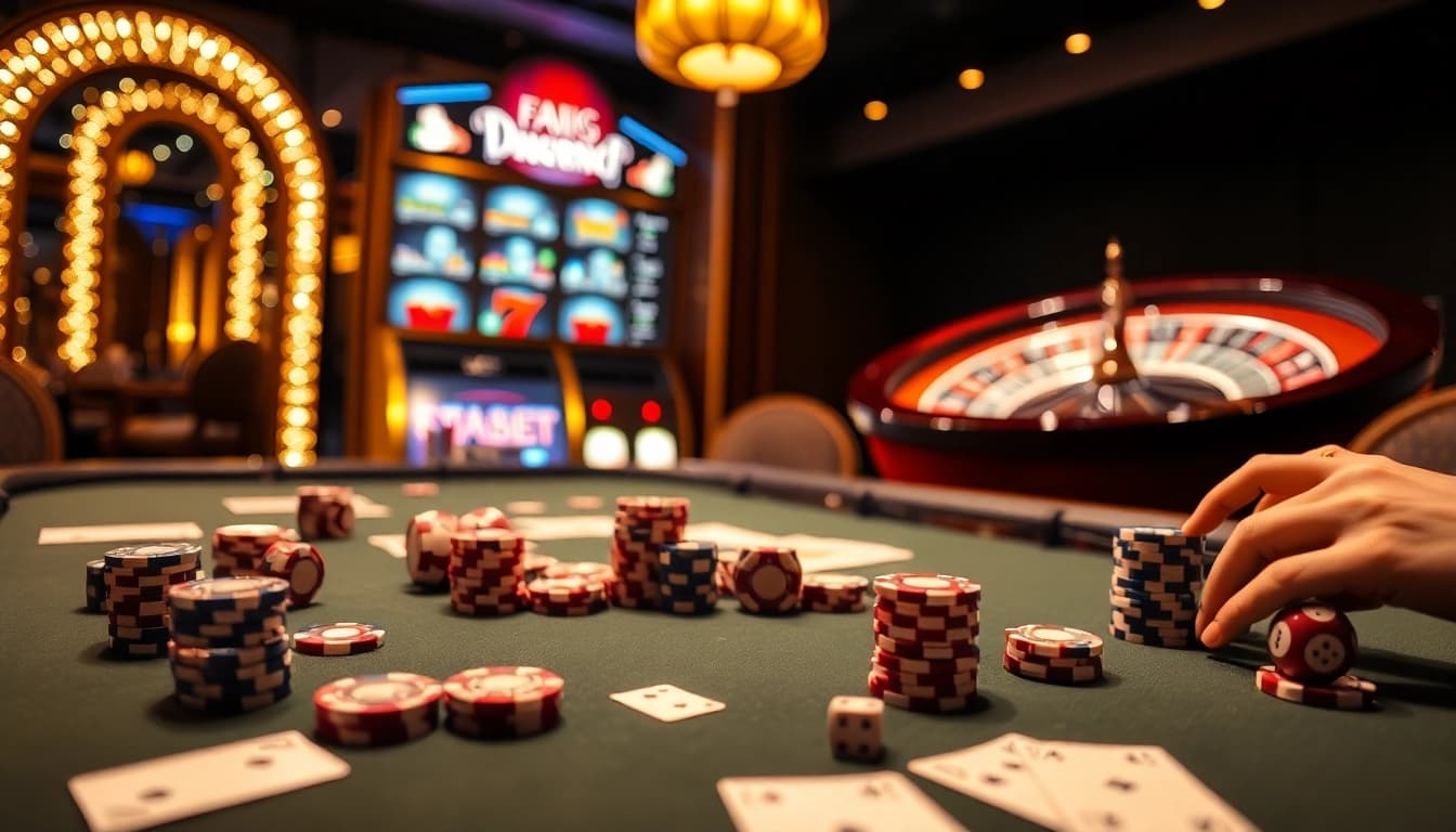 Experience thrilling gambling action at xx88csn com with captivating poker chips and vibrant slot machines.