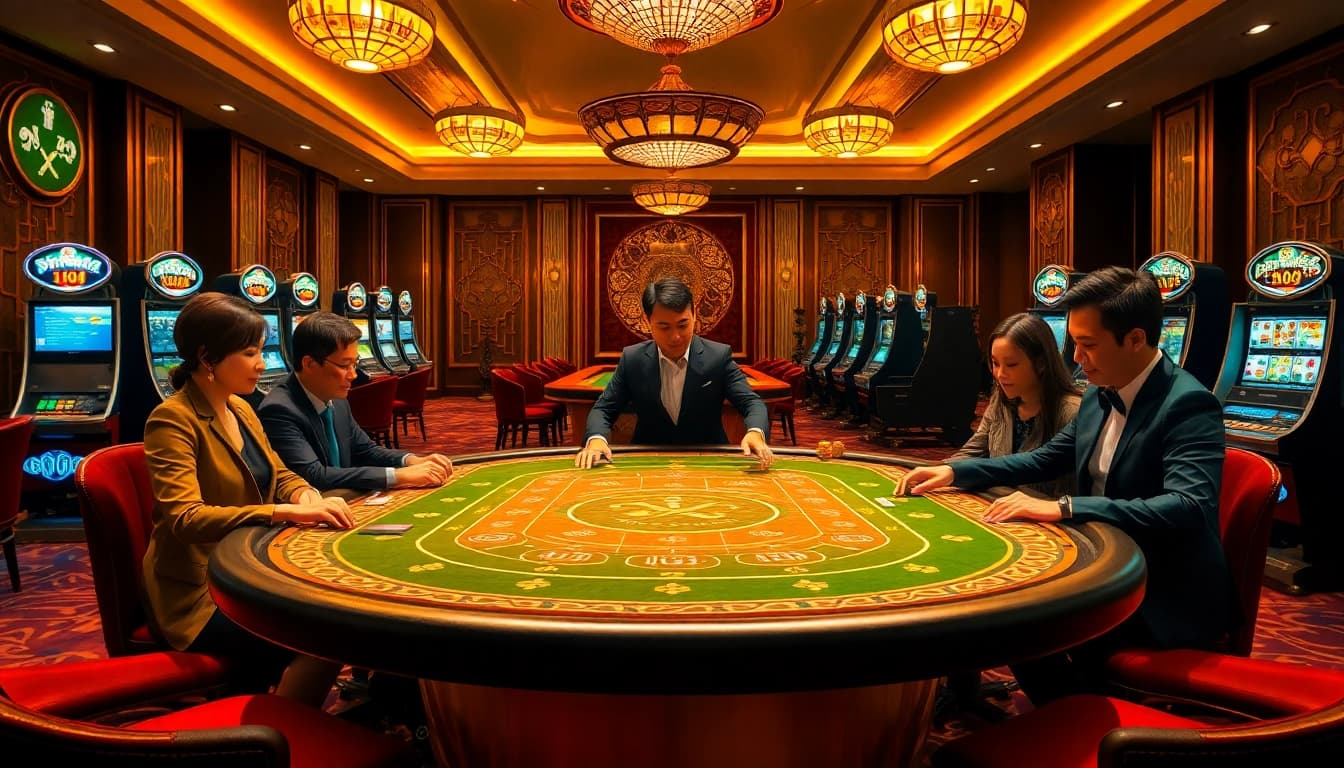 Engaging players immersed in a thrilling Tài Xỉu game at https://taixiumd5.fan/, showcasing excitement and quality.
