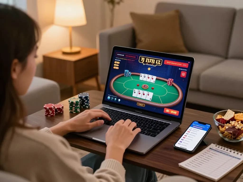 Permainan poker yang menarik di laptop di rumah, menjelajahi https://www.crosstonerestaurant.com/vegetarian.html dan mengelola bankroll secara efektif.