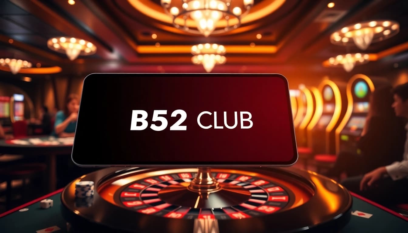 Experience the thrill of B52 CLUB with vibrant casino elements and engaging gameplay.