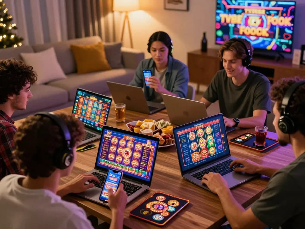 Exciting online gaming experience at tv88 Trang chủ with diverse players using multiple devices.