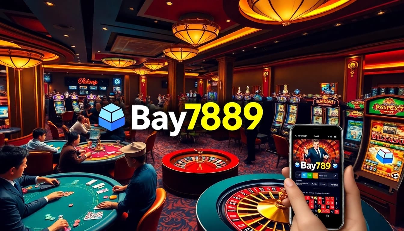 Players enjoying thrilling moments at Bay789 online casino, showcasing exciting games and vibrant atmosphere.