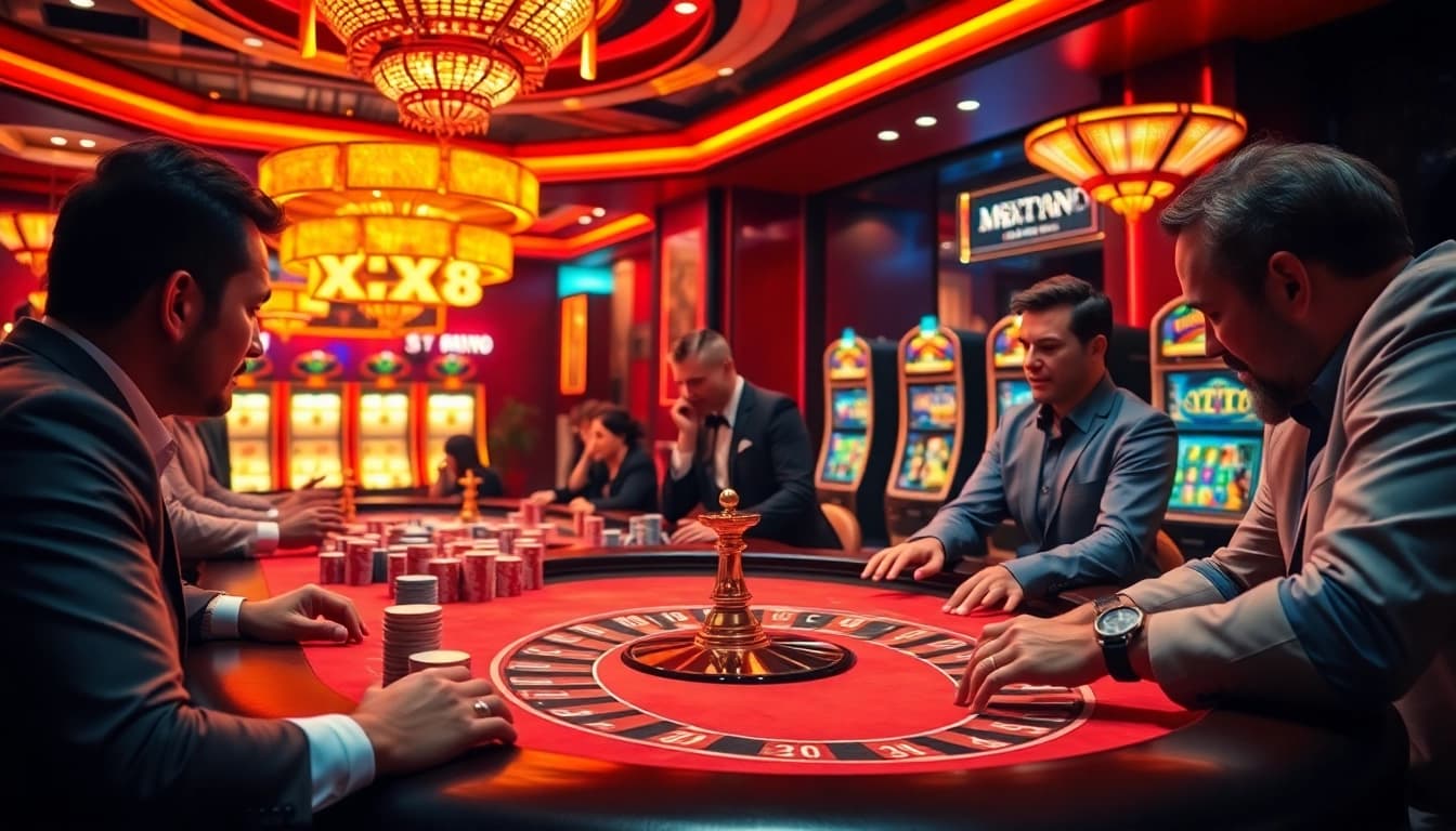 Engaging players at the XX88 casino table enjoying thrilling gameplay and vibrant atmosphere.