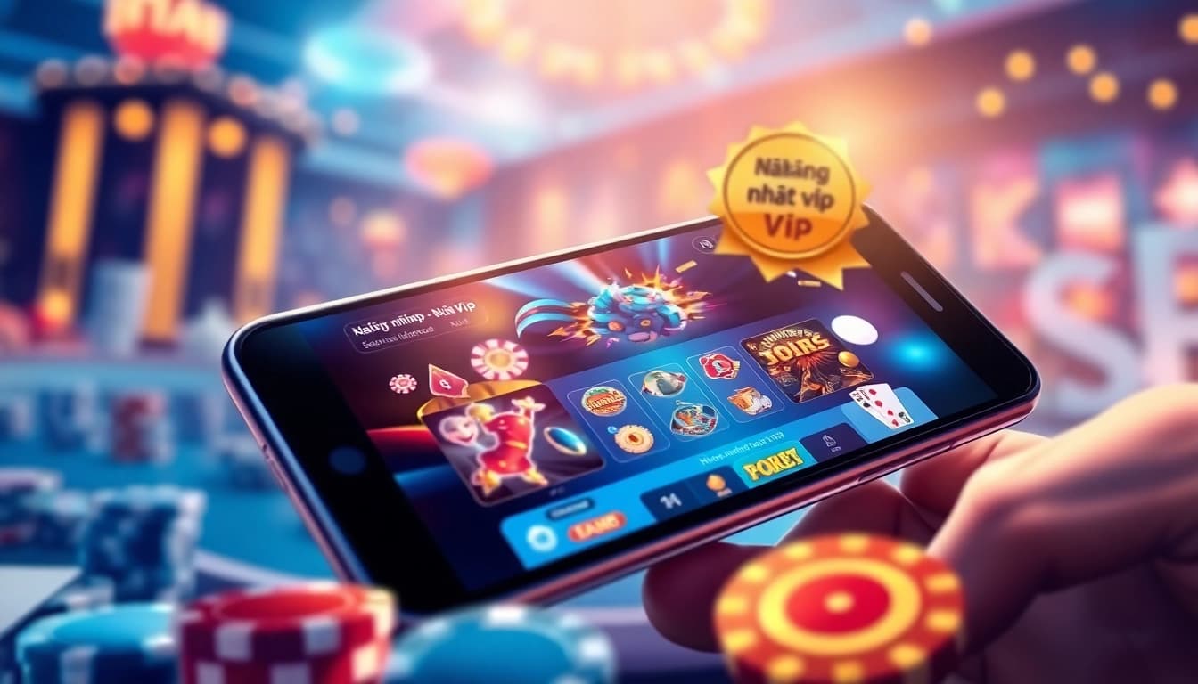 Engaging view of Đăng nhập Nhất Vip on a smartphone showcasing exciting games.