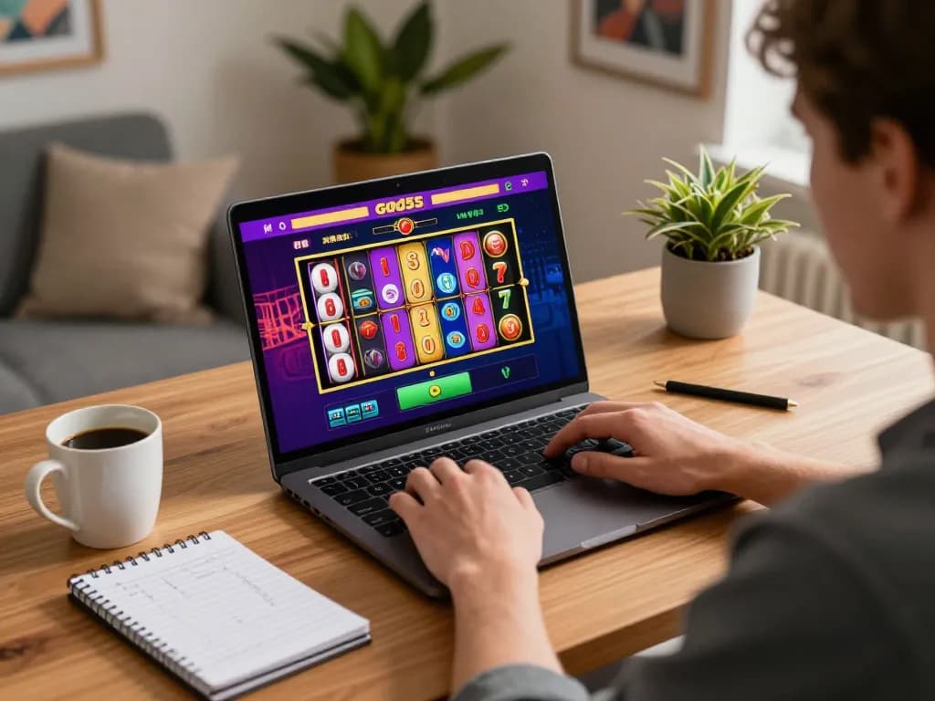 Playing slots online on god55 and exploring exciting gaming strategies from a cozy home setup.