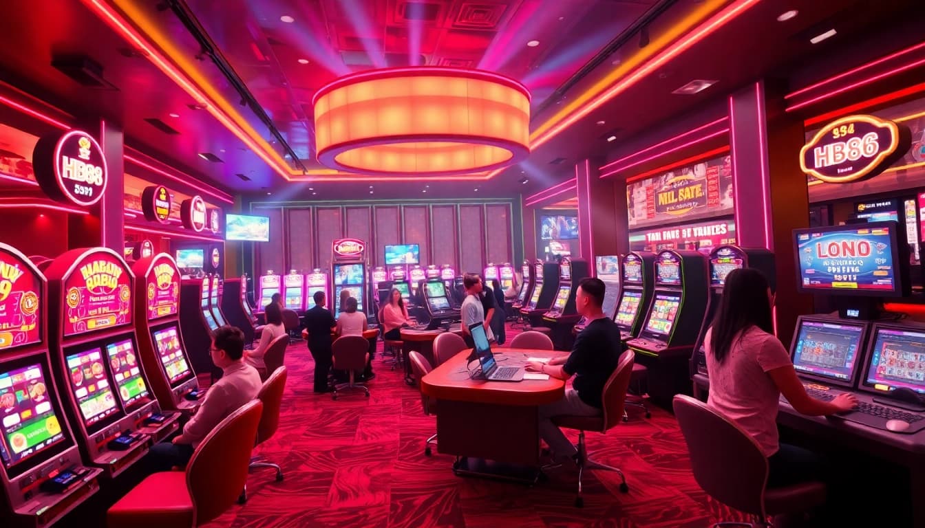 HB88 online gambling scene showcasing exciting gameplay and vibrant casino atmosphere.
