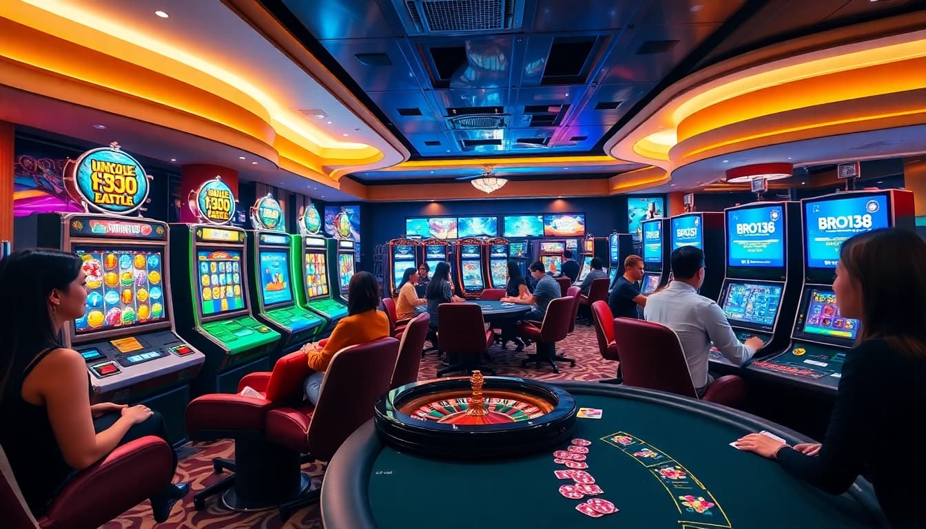 Experience the thrill of gaming with BRO138 login at vibrant casino tables filled with excitement.
