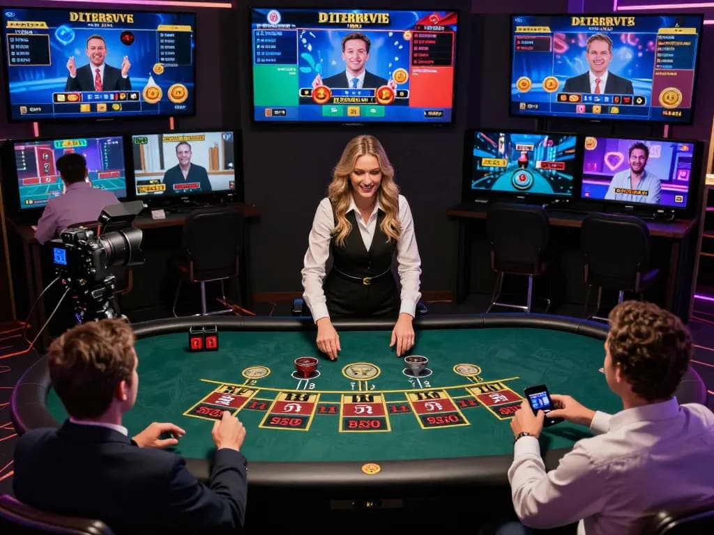 LV88 players enjoying live dealer baccarat experience from home, engaging interactive gameplay atmosphere