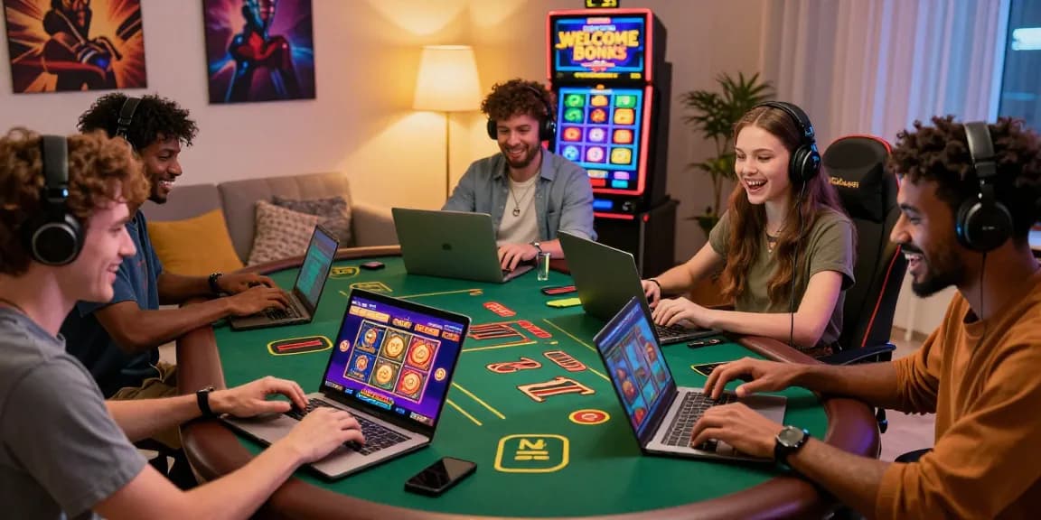 Players enjoying a lively online casino experience at https://dea.org.uk, featuring vibrant graphics and interactive games.