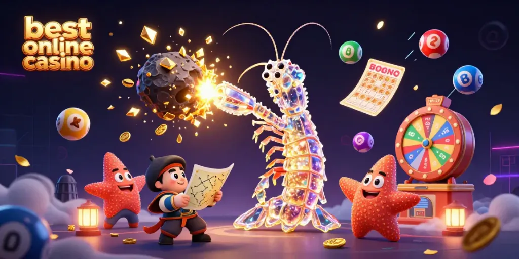 Experience the best online casino with an epic cosmic scene showcasing thrilling gaming elements.