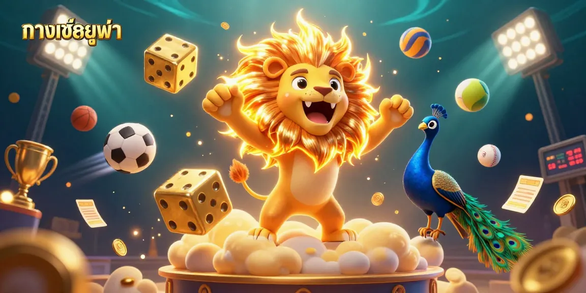 Experience ทางเข้ายูฟ่า with exciting sports betting and vibrant casino elements in a captivating illustration.