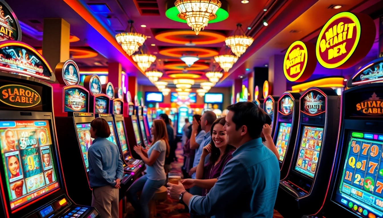 Engaged players enjoying the thrill of citinow casino games in a vibrant atmosphere.
