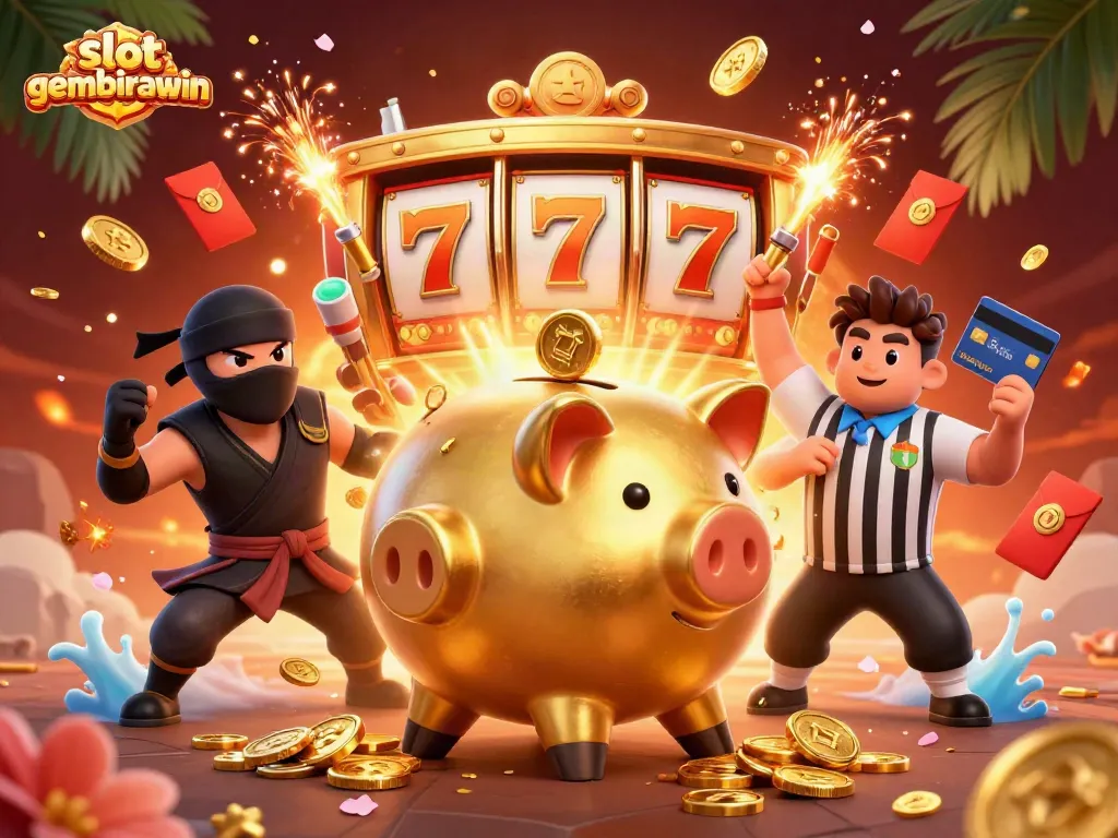 Experience exhilarating gameplay with slotgembirawin's dynamic casino scene featuring unique characters and vibrant elements.