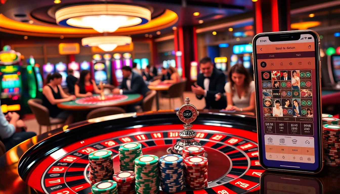 Experience the thrill of betting at Nhà Cái DEBET, featuring engaging gaming setups and vibrant casino elements.