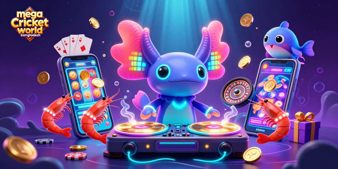 Experience mega cricket world bangladesh's vibrant gaming scene with a colorful underwater party.