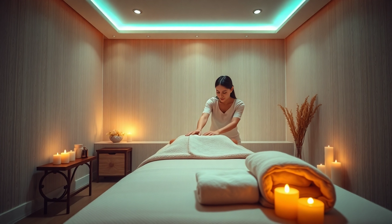 Relaxing home massage service featuring 평택출장마사지 in a soothing atmosphere with a skilled therapist.