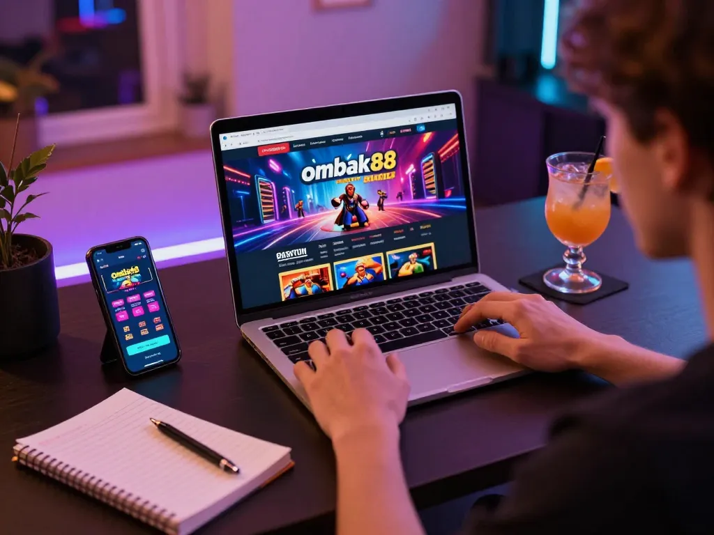 Experience thrilling gaming at crosstonerestaurant with exciting gameplay on a sleek laptop.