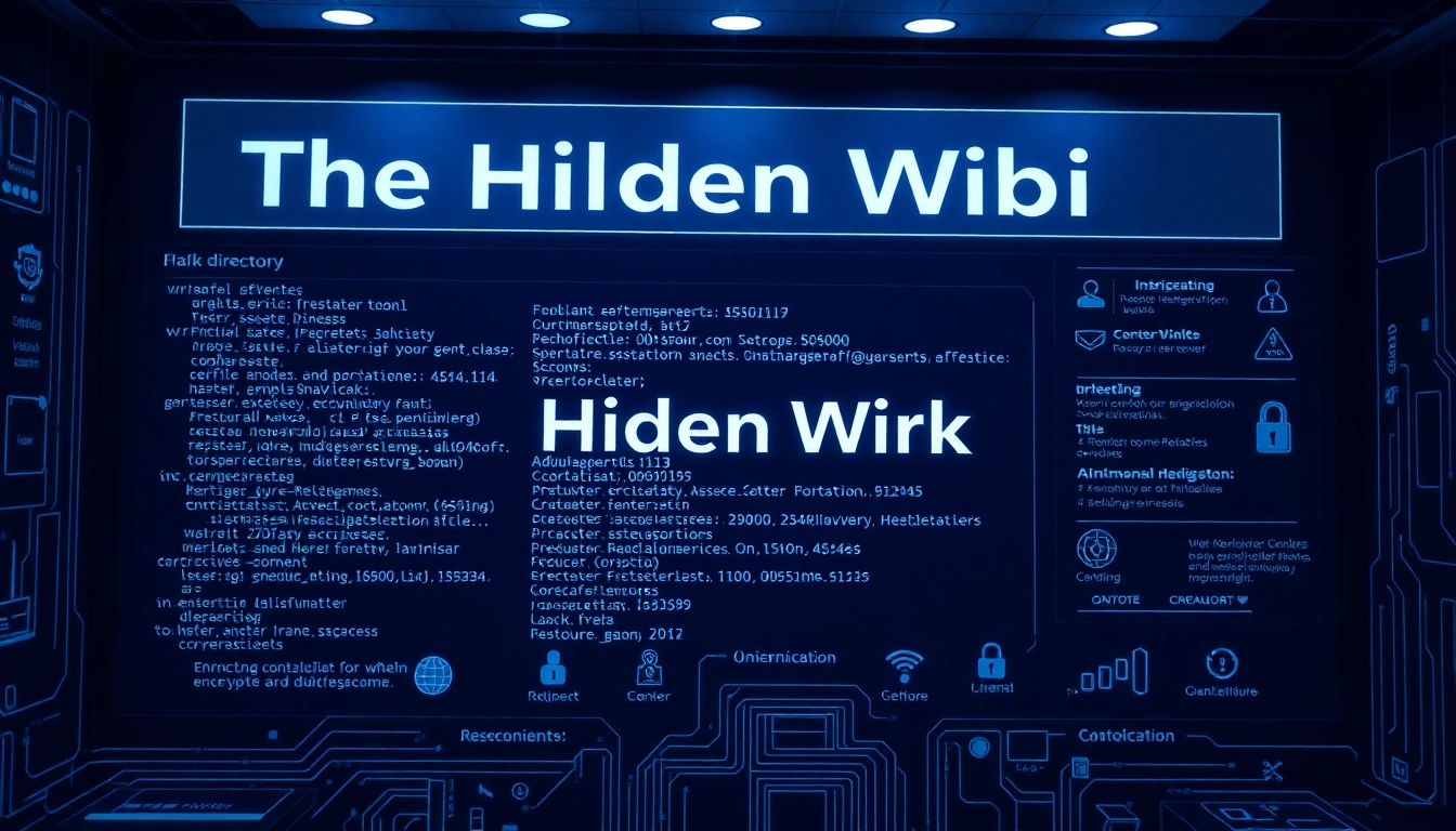 The hidden wiki directory interface showcasing secure dark web links for 2026.