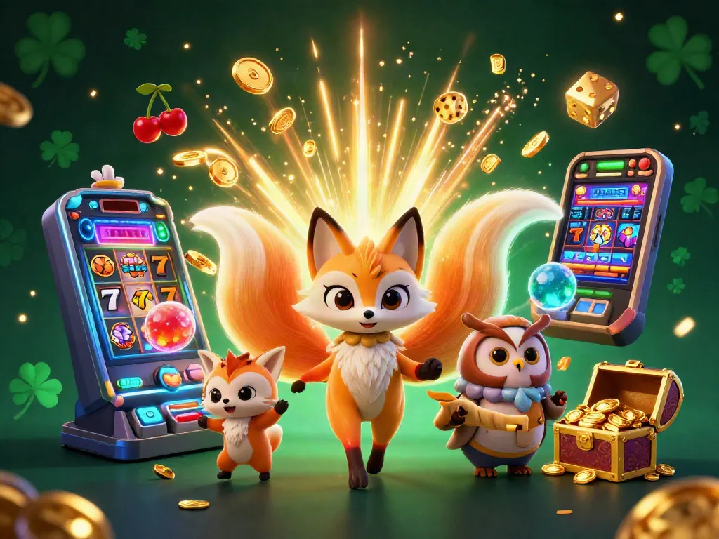 Experience thrilling wins with fc88 at the vibrant 3D casino featuring slot machines and colorful characters.