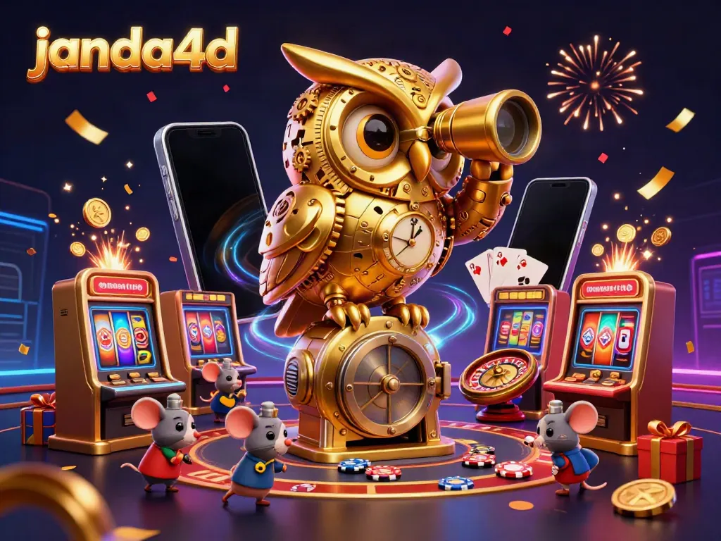 janda4d menikmati suasana kasino digital yang ramai dengan slot mesin yang bercahaya.