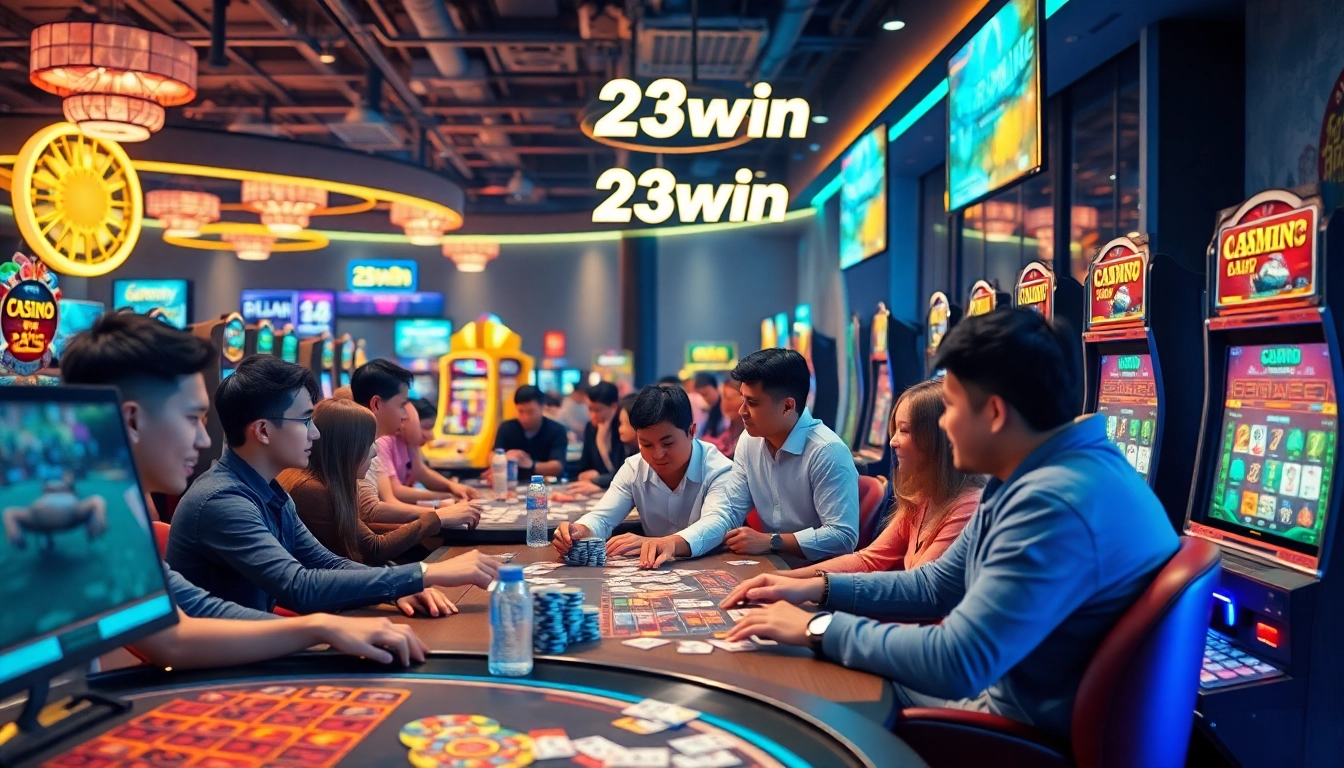 Players enjoying games at 23win with an engaging online gaming interface.