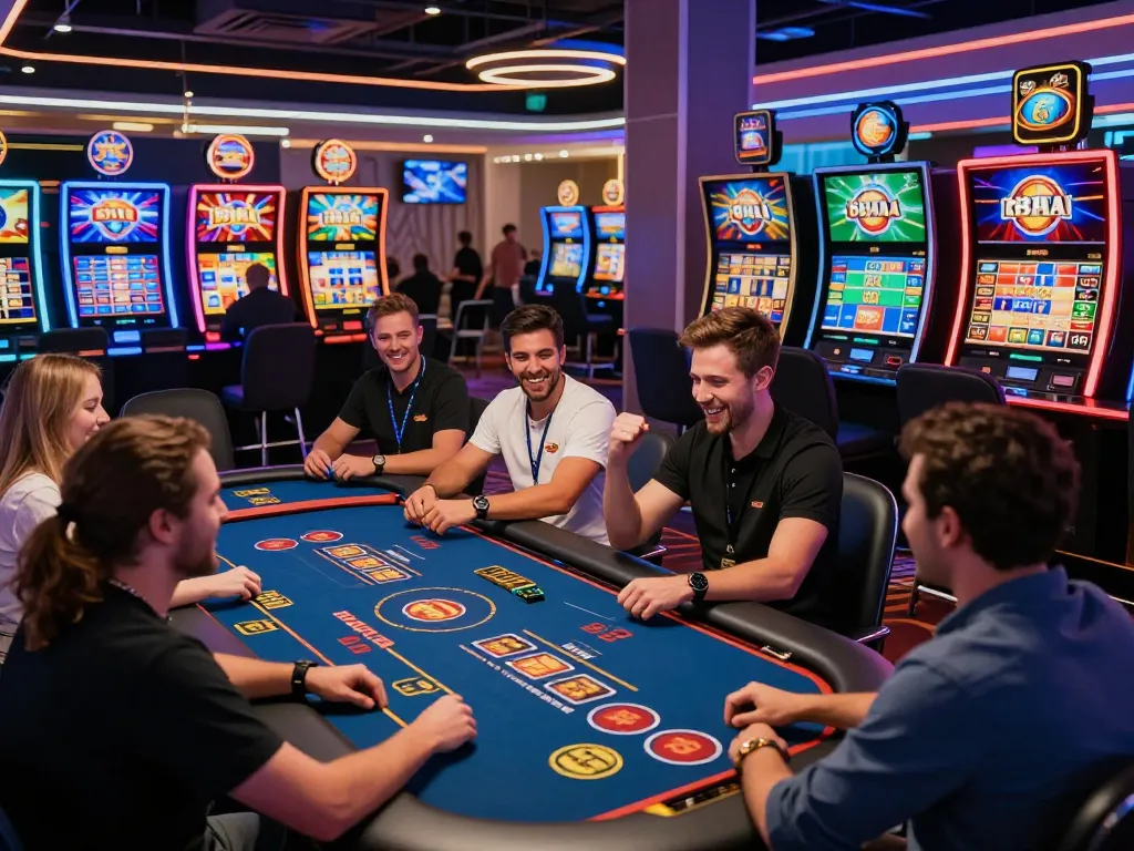 Exciting online gambling experience at 88aa Trang chủ with diverse players enjoying various games.