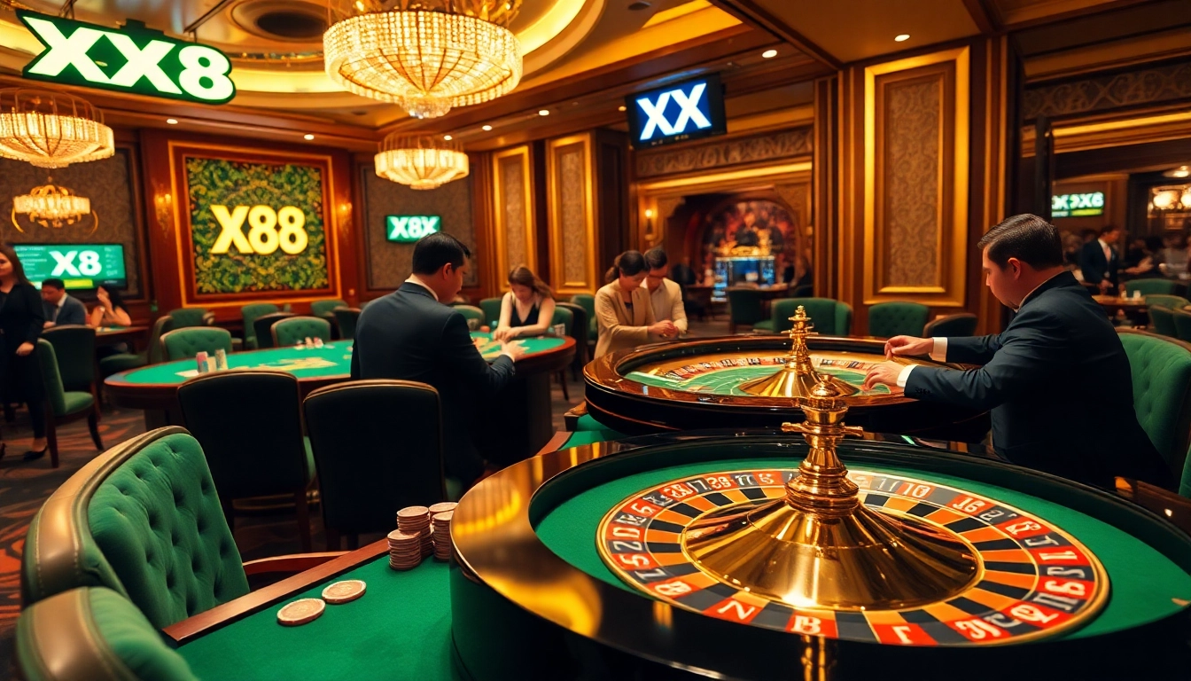 Experience the thrill of XX 88 at a luxurious casino table with exciting gameplay.