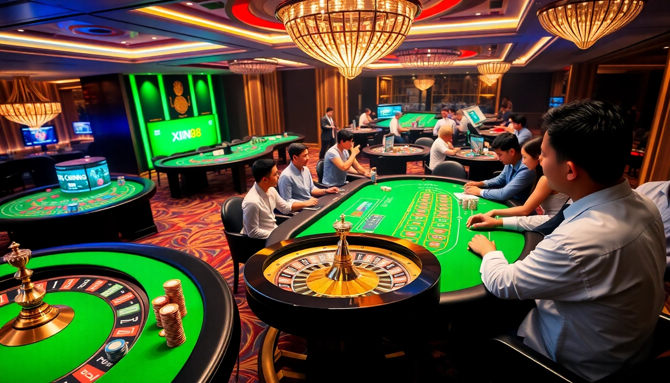 Join the excitement at Cổng Game XIN88, showcasing vibrant casino games and thrilling stakes.